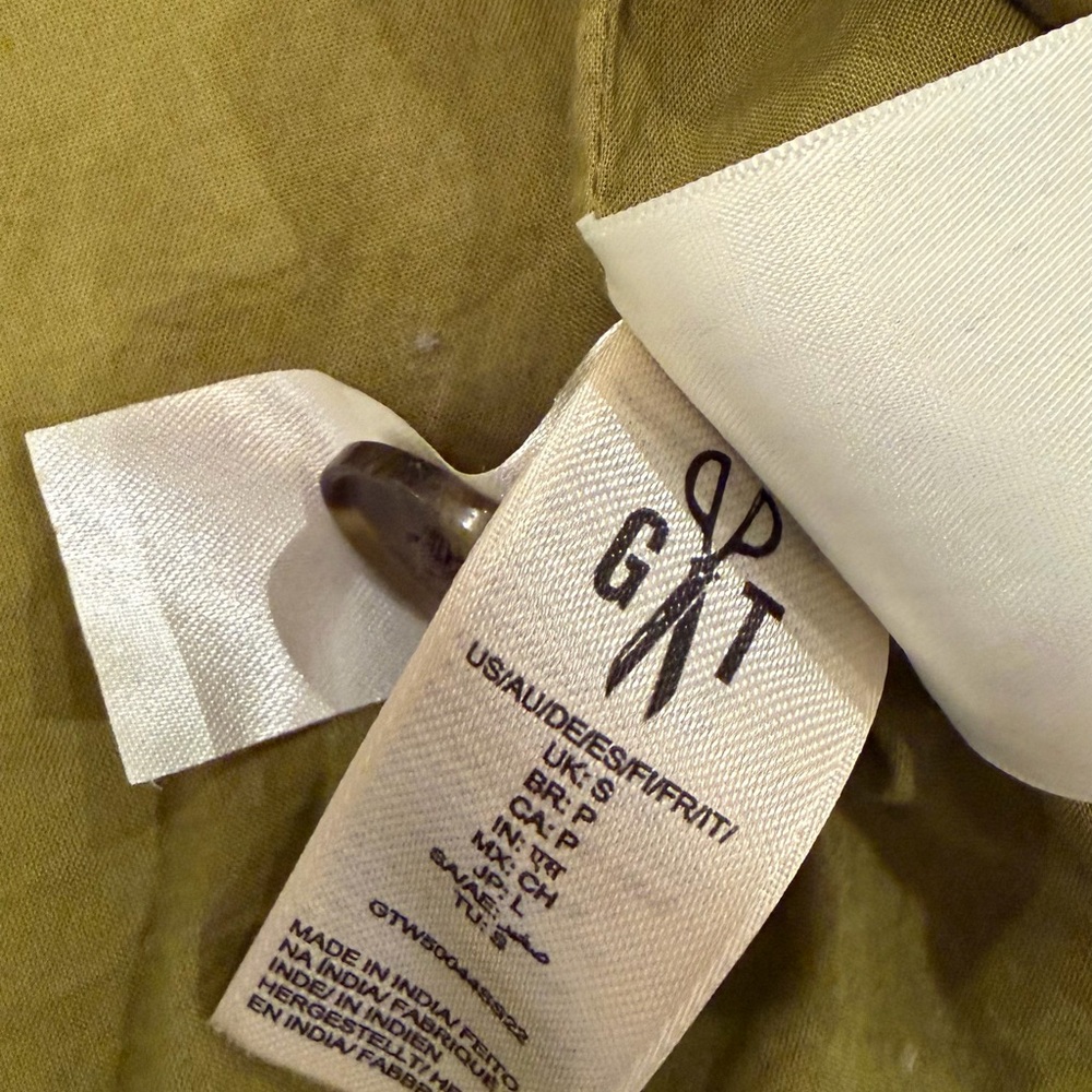 Goodthreads Chartreuse Quilted Jacket Cropped Cot… - image 7